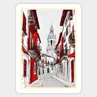 Spain vintage travel tourism 2 Sticker